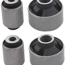 SHOUNAO 4Pcs Car Front Lower Control Arm Bushing Fit for Subaru XV Impreza 20204-AG011 20204AJ000 (Color : Black and Silver) (Black and Silver)