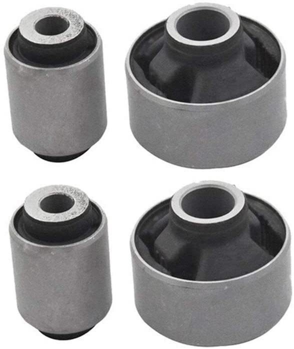 Reunion 4Pcs Car Front Lower Control Arm Bushing Fit for Subaru XV Impreza 20204-AG011 20204AJ000 (Color : Black and Silver) (Black and Silver)