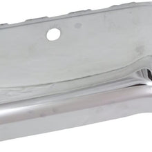 Bumper End compatible with Chevrolet Silverado Sierra 07-14 Rear Chrome W/Sensor Holes Right Side Steel