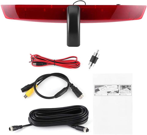 Wchiuoe Car Rear View Camera Rear View Camera Reverse Camera 170° Wide Angle with LED Brake Light Fit for Mercedes Benz Vito Van 2 Doors 2016