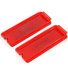 2 Premium Door Reflectors Interior Red Compatible with Ford (1999-2007 SuperDuty F250 F350 F450 F550 Super Duty & 2000-2005 Excursion)