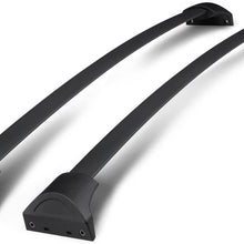 Pair OE Style Aluminum Black Cross Bar Roof Top Rack Buggage Cargo Carrier Replacement for Honda Pilot 16-18