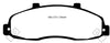 EBC Brakes DP61259 6000 Series Greenstuff Truck and SUV Brake Pad