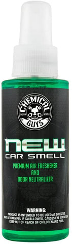 Chemical Guys AIR_101_04 Premium Air Freshener and Odor Eliminator with New Car Smell Scent (4 oz)