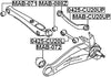 Mr519127 - Arm Bushing (for Lateral Control Arm) For Mitsubishi - Febest