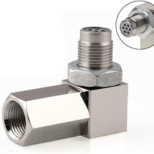 Stainless Steel O2 Oxygen Sensor,2 PCS M18X1.5mm 90 Degree O2 Sensor Adapter