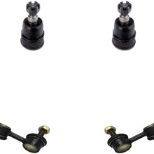 Detroit Axle - Front Lower Ball Joints + Sway Bars Replacement for 2003-2011 Honda Element (NOT for SC) - 4pc Set