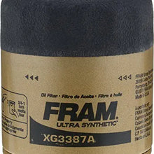 FRAM Ultra Synthetic Automotive Replacement Oil Filter, Designed for Synthetic Oil Changes Lasting up to 20k Miles, XG3387A with SureGrip (Pack of 1)