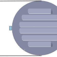 The Display Shield Louvered Vent, Bug Screen, 60ppi Filter, Seal and Cap, 2.5", Black