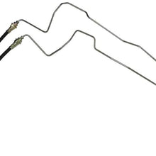 Compatible With 2002-2004 Dodge Dakota Four Wheel Disc ABS Rear Axle Brake Lines (w/Flex Hose) 2pc Stainless Steel (Y-11-9)