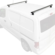 Vantech USA Black Transit Connect J1000 bolt-on ladder roof rack 50" bars