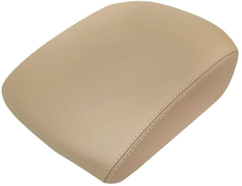 Real Leather Center Console Lid Armrest Cover Fits Honda Pilot 2009-2015 Beige Tan