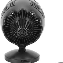 Electric Heater Fan, Household Portable Mini Heater Desktop Mini Winter Warmer Mini Electric Winter Warmer Heater Handy Fan Heater CN Plug 220V (Black)