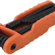 Klein Tools 70550 Hex Key Set, 11 SAE Sizes, Heavy Duty Folding Allen Wrench Tool with Extra Long Hex Keys