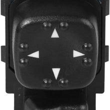 Power Mirror Switch - Replaces 901124, 15045085, 19259975 - Fits 2000-2002 Chevy Silverado 1500, 2500, 3500, Suburban 1500, 2500, Tahoe, GMC Sierra 1500, 2500, Yukon, XL 1500, XL 2500 - Side Mirrors