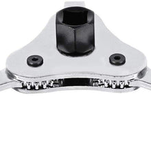 Dismantlement Tool, Delaman 3 Jaw 2 Way Engine Oil Filter Wrench Dual Driver Removal Tool Remover, 65-110MM