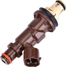 Fuel Injectors 6pcs/Set Replacement Fuel Injectors Engine Part Fit for 1999-2004 Toyota 4Runner Tacoma Tundra 3.4L V6, Replaces 23250-62040 23209-62040 (Brown)