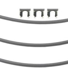 (D-6-11) Inline Tube Stainless Flex Hoses For Front Disc Rear Drum Brakes Compatible with 1979-88 GM G Body and A Body