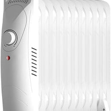 OCYE Oil-Filled Radiator Space Heater, Compact and Portable, usable for Pregnant and Infant, Energy Saving, Safety Protection, Suitable for Family and Office use, White