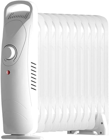 OCYE Oil-Filled Radiator Space Heater, Compact and Portable, usable for Pregnant and Infant, Energy Saving, Safety Protection, Suitable for Family and Office use, White