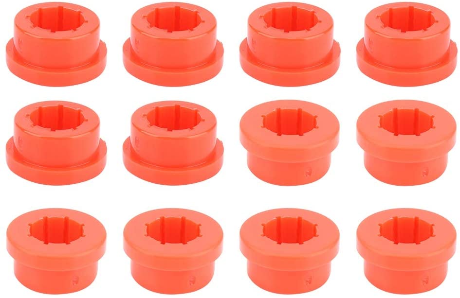 Qiilu 12pcs LCA Red Bushings, Replacement Bushings Lower Control Arm Rear Camber Fit for Civic Integra Red