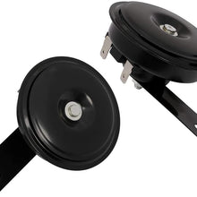 FEIPARTS Motorcycle Electric Horn 12V 105DB High Low Tone Round Horn Speaker with Bracket for Car Motorcycle Truck ATV Bike