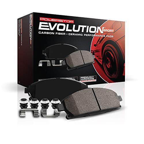 Power Stop Z23-1648 Z23 Evolution Sport Carbon Fiber Infused Ceramic Brake Pad with Hardware