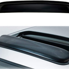 Puermto 1pcs 38" Universal Deflector Sun/Moon Roof Rain Snow Guard Wind Dark Smoke Tint Window Visor