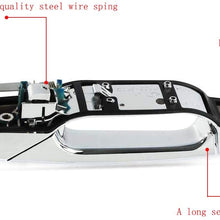 Exterior Chrome Door Handle Front Driver Passenger Side， Replacement for 2007-2013 Chevy Silverado Suburban Tahoe Avalanche, GMC Sierra Yukon, Cadillac Escalade | Replaces# 80546，80545