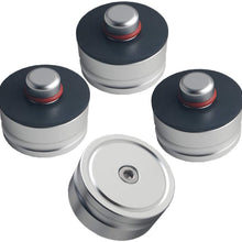 JGR Jack Lift Pad for Tesla Model 3, Billet Aluminum 4PCS Jack Point Pad Sturdy Adapter Protects Battery & Paint for Using with a Floor Jack, Jack Lift Pad Silver