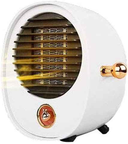 Zyyqt Mini Heater, Desktop Heater, Home Bedroom Speed Mute, Silent Energy-Saving Dormitory Electric Heater (Color : White)