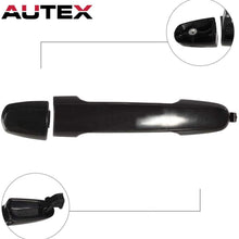 AUTEX Rear Left/Right Exterior Door Handle Driver/Passenger Side Compatible with Pontiac Vibe 2003 2004 2005 2006 2007 2008 2009 2010 Compatible with Toyota Corolla Matrix 03-13 Door Handle 81309