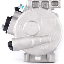 LFJD A/C Air Conditioner Compressor Kit，A/C Compressor & Clutch Fits 12-16 H-yun-dai Ac-cent 1.6L 12-15 KI-A Rio 1.6L