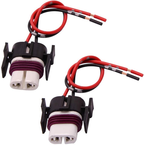 GZXY H11 H8 880 881 High Temperature Ceramic Wire Harness Socket Female Adapter for Headlight Fog Light 2 pcs