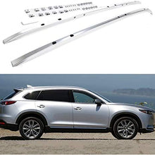 SAREMAS Silver Roof Side Rail bar for Mazda CX9 CX-9 2016-2020 2021 Roof Rail Roof Rack Luggage Carrier