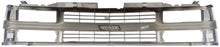 Perfit Liner New Front Chrome Silver Black Grille Grill For 94-98 C/K 1500 2500 3500 Pickup Truck Suburban Tahoe SUV Fits Late Design With Composite Head Lamp Type GM1200238 15981106