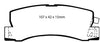 EBC Brakes DP2628 Greenstuff 2000 Series Sport Brake Pad