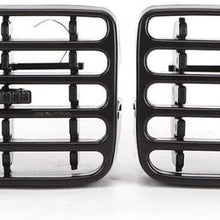 Iinger 1Pair Air Condition Vent Frame Car Dashboard Left Right AC Air Vent Grill Fit for Renault CLIO MK2 1998 1999 2000 2001-2006 ABS