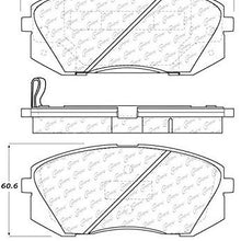 Centric - Posi Quiet Premium Semi-Metallic Front Disc Brake Pads