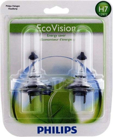 Philips H7 EcoVision Replacement Bulb, (Pack of 2)