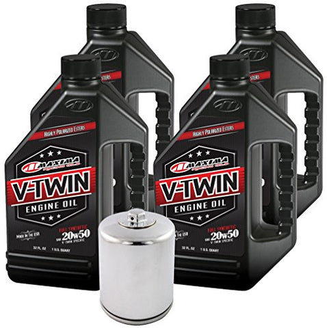 MaximaHiflofiltro VTEOCK15 Full Synthetic Engine Oil Change Kit for Harley Davidson Twin Cam V-Twin