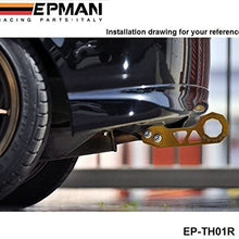 EPMAN Billet Aluminum Rear Tow Hook Kit CNC For Ford Acura Honda JDM Racing ( Neo chromatic )