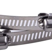 Weiyang 5pcs 12" Stainless Steel Flexible Fuel Worm Gear Hose Clamps Duct Clamp Clip W/Wrench Range 289-311 Automotive