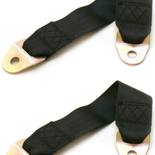 2-Pack Universal Bolt-in 12 Inch Seat Belt Lengthener (Black) - Easy Installation (All Parts Included) - E-4 / E-8 Safety Certified - Buckle Up and Drive Safely Again