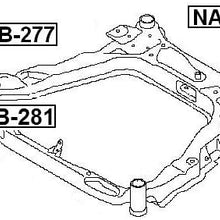 54466En100 - Front Body Bushing For Nissan - Febest