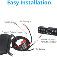 WATERWICH 6 Toggle Switch Panel Pod Overhead and Source Control System Box Wiring Harness Kit with 12 Switch Covers & a Switch Clip Remover for Jeep Wrangler JK JKU 2007-2018 (6-Switch pod)…