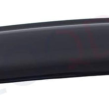 LQQDP Set of 1 35" / 89cm (34" Between The Inner Edge) Universal Small Size Smoke Acrylic Tape-On Sun/Rain Guard Top Sun/Moon Roof Visor Fit 28“-34” Moonroof/Sunroof