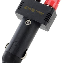 Jtron Dc 12v 10a Male Cigarette Lighter Plug with Power Wiring Cable Car to Take Power Black Power Cord for Inverter