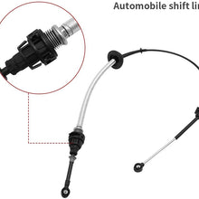 4L3Z-7E395-BA Automatic Transmission Shift Shifter Cable PE and Steel Fit for Ford F-150 2004 2005 (Set of 1)