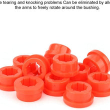 Bushings, 12pcs Replacement Bushings Lower Control Arm Rear Camber Fit for Civic Integra Red